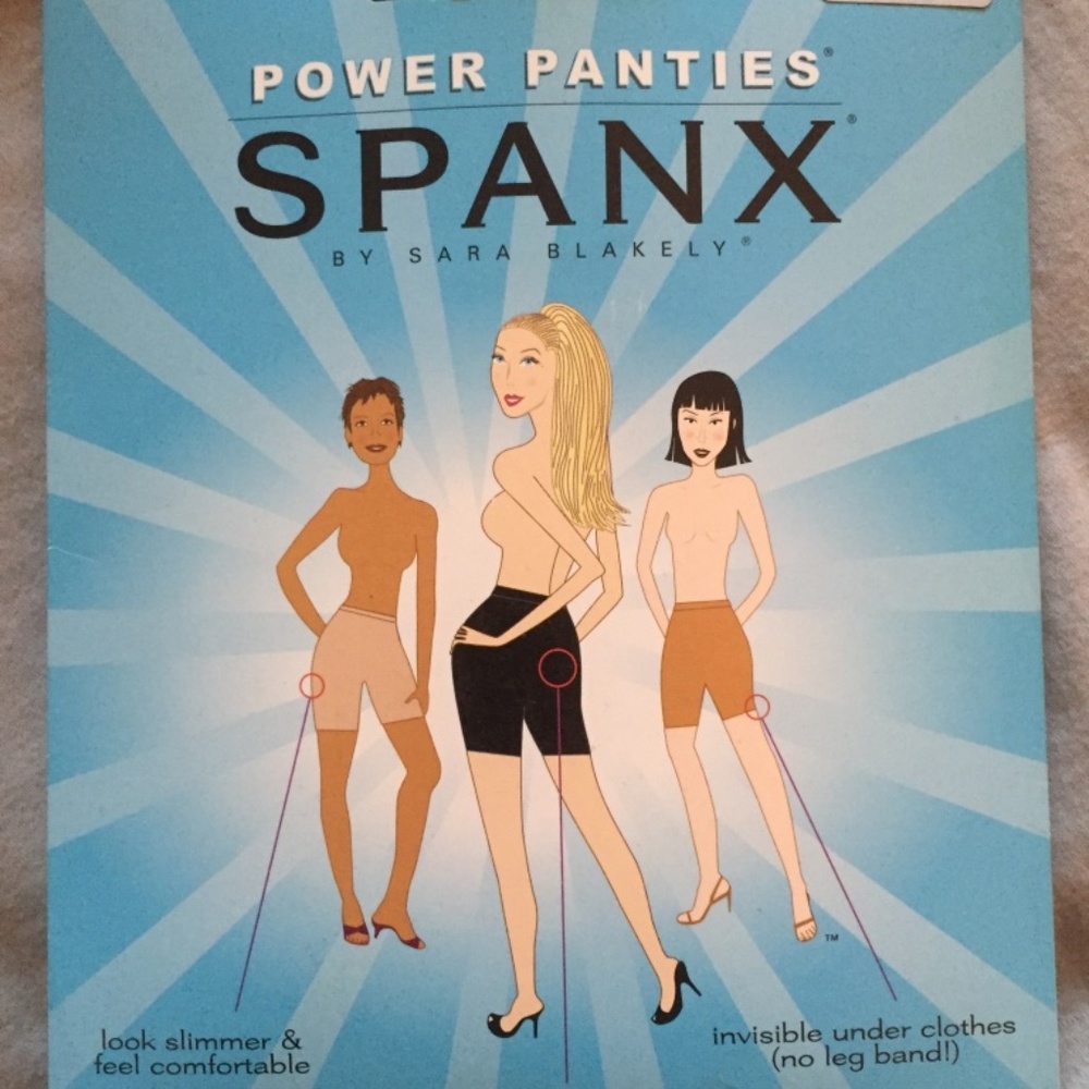 SPANX Power Panties Black Size C - 2 Pair